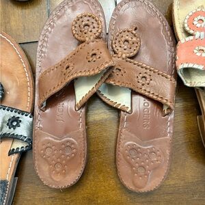 Jack Rogers Tan Leather Sandals
